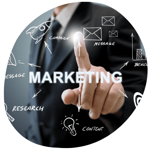 imagem de marketing com diferentes desenhos