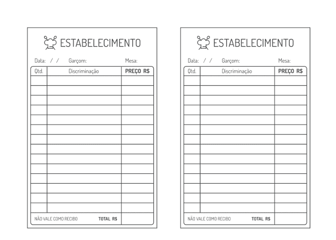 comanda para imprimir em branco
