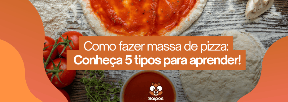 massa de pizza com detalhes laranja