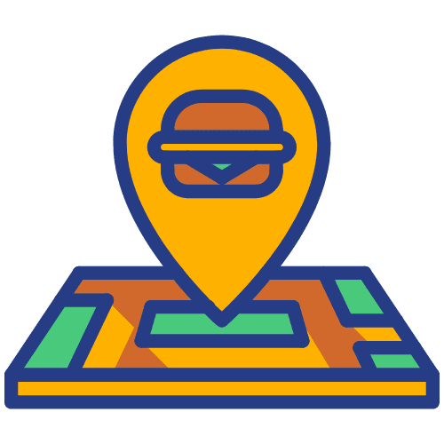 imagem de mapa de hamburguer