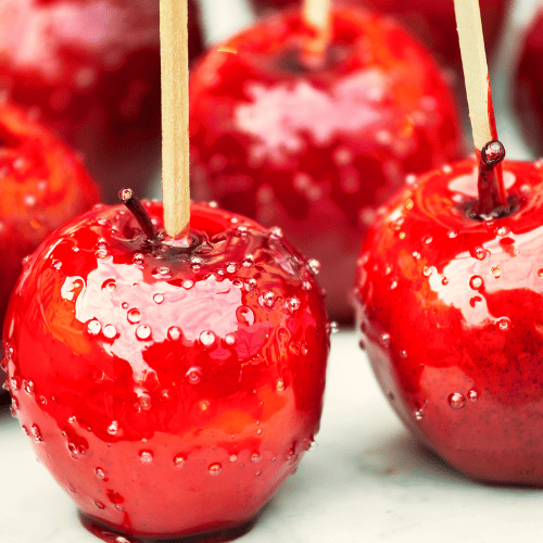 imagem com maçã do amor