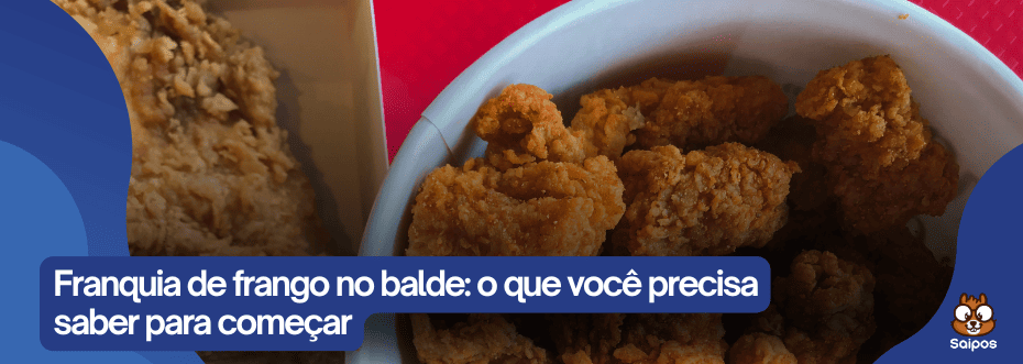 imagem com frango no balde