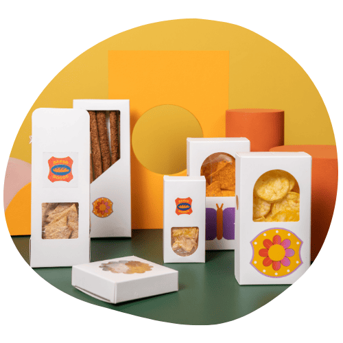 diferentes tipos de embalagem para comida