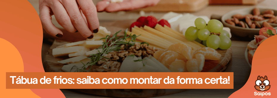detalhe laranja com tabua de frios