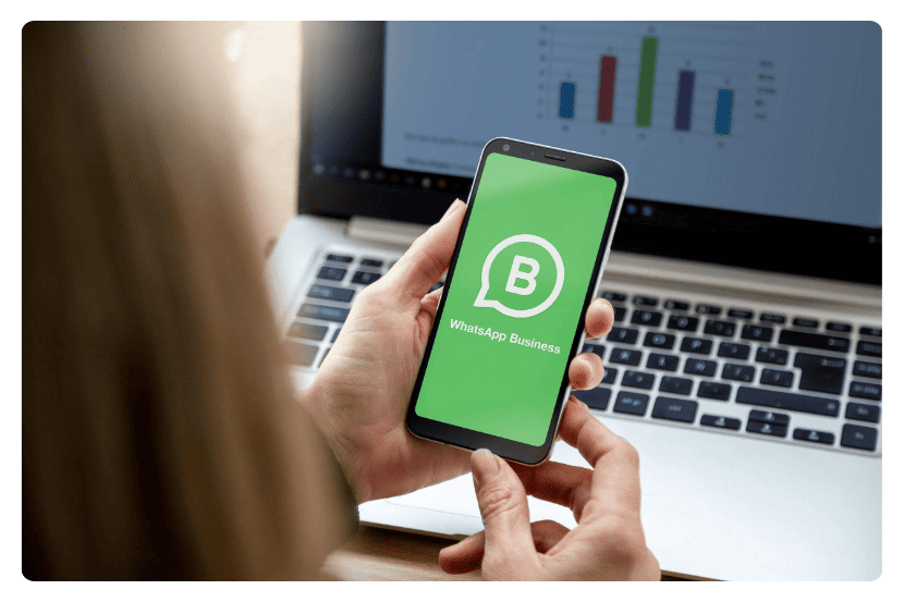 imagem do whatsapp business e um computador