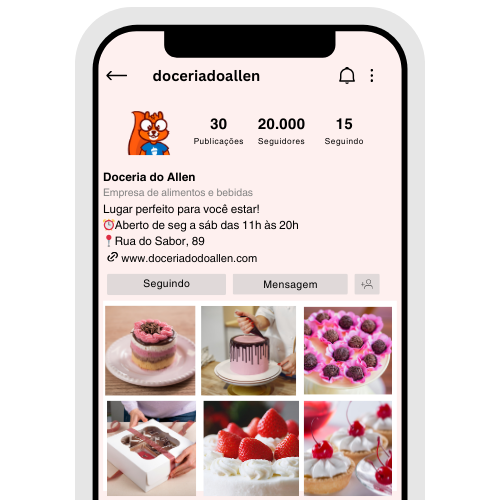 exemplo de biografia para doceria