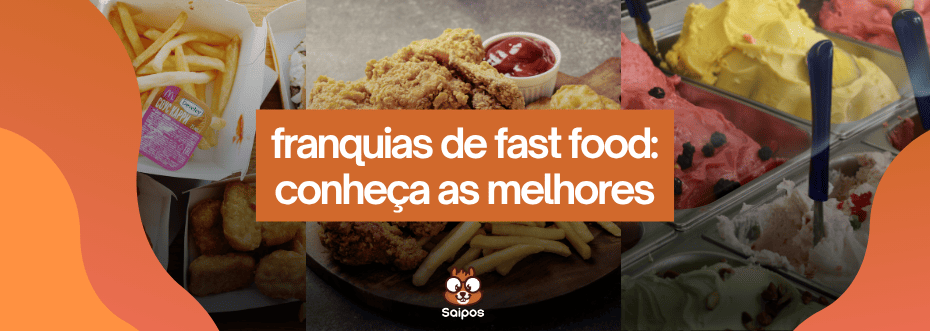 seleção de comidas de fast food - SAIPOS_ Sistema para restaurantes 