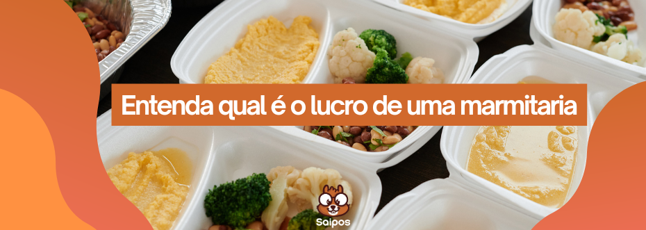 Imagem de marmitas com diferentes pratos, ilustrando a importância de entender o lucro de uma marmitaria