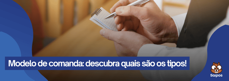 detalhe azul e garçom com comanda