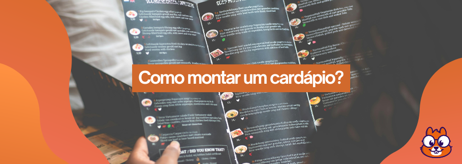 como montar cardapio SAIPOS
