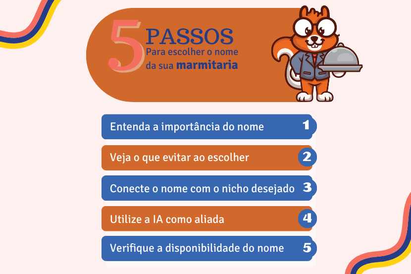 Passos para escolher nome de marmitaria