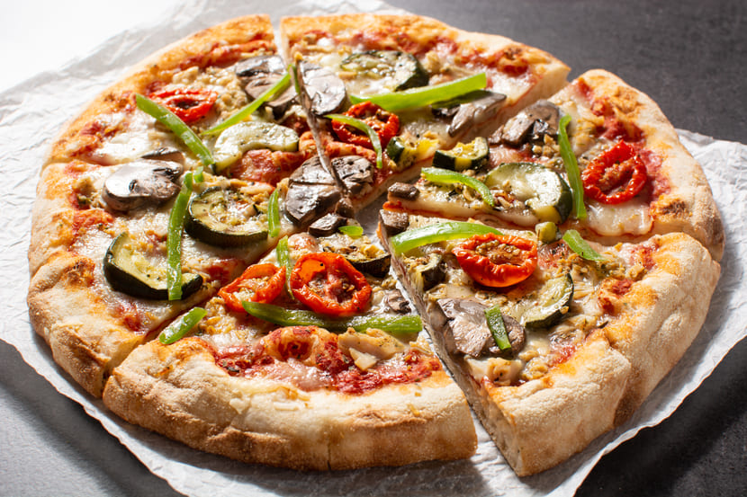 Pizza vegana Saipos sistema para restaurante