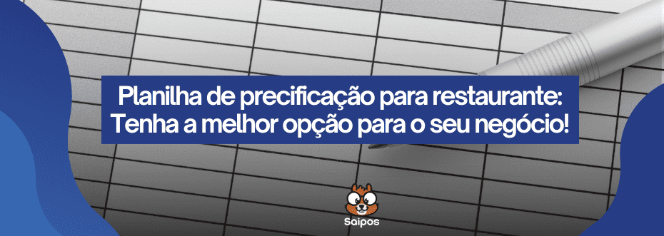planilha de precificação para restaurante