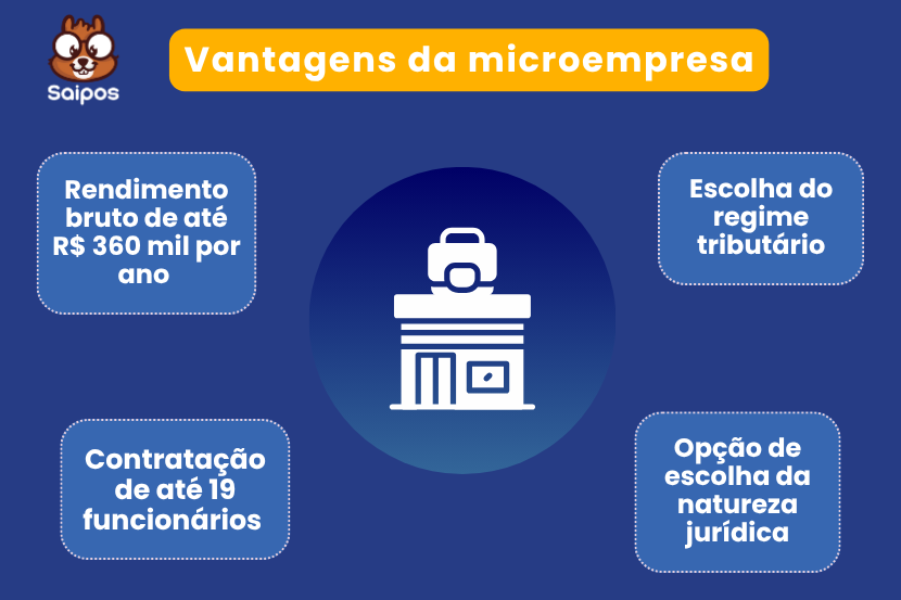 lista de vantagens microempresa ja descritas no texto em banner azul e amarelo